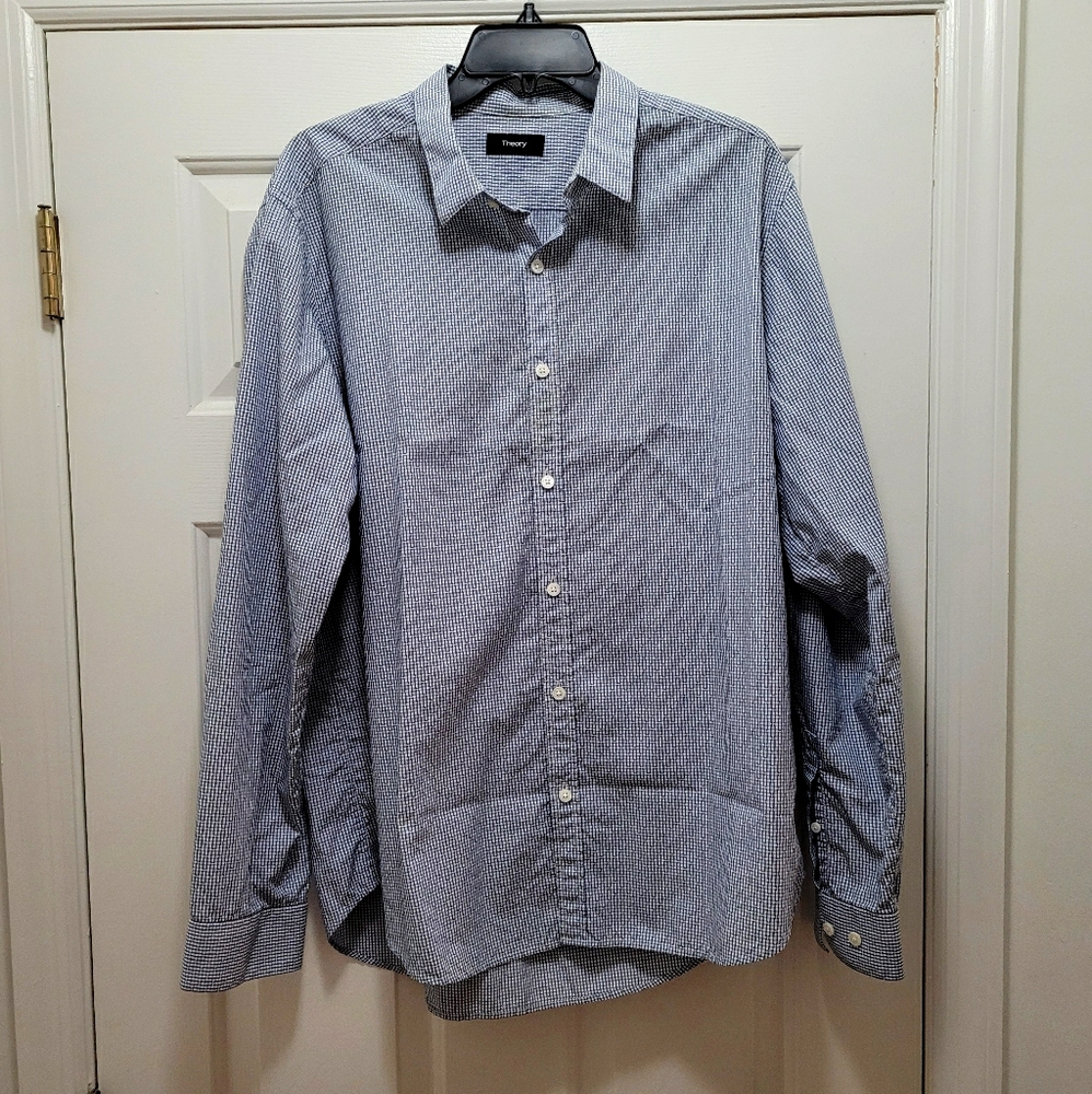 NWOT Theory Button Down Shirt SZ XL